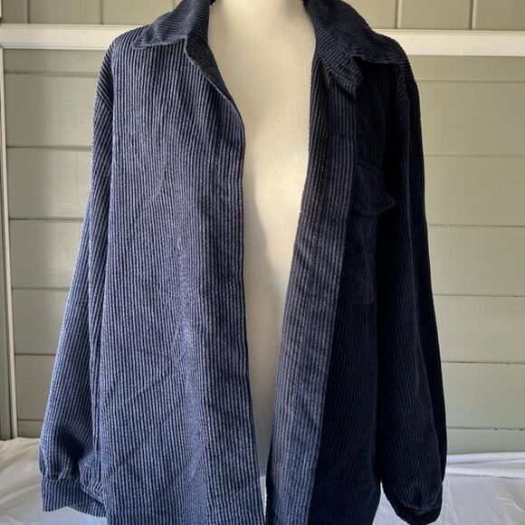 i-saw-it-first Jackets & Blazers - I-saw-it-first Women's Navy and Blue Jacket